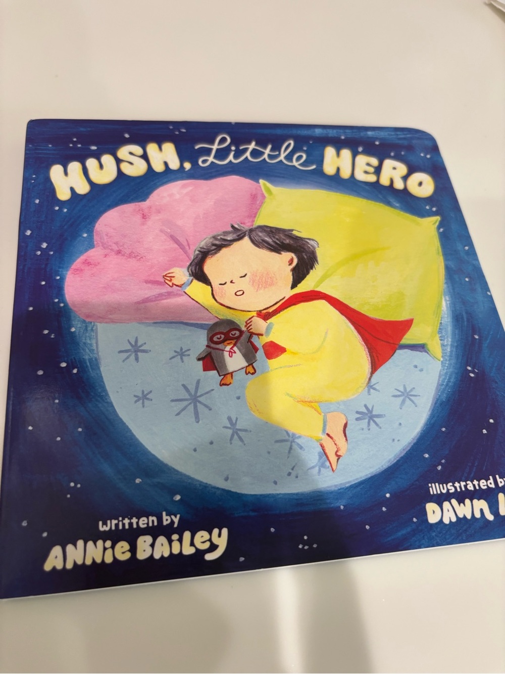 New hush little hero baby book